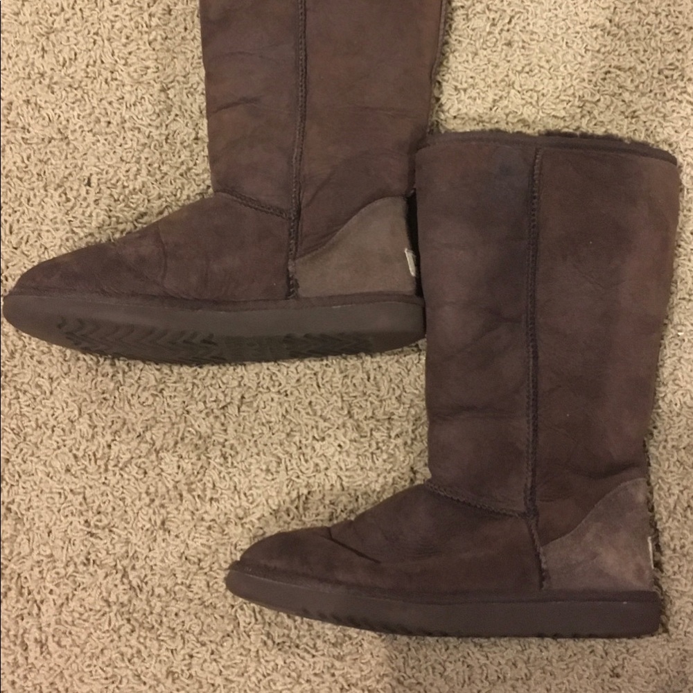 UGG | Classic Tall Brown Leather Winter Boots 8W